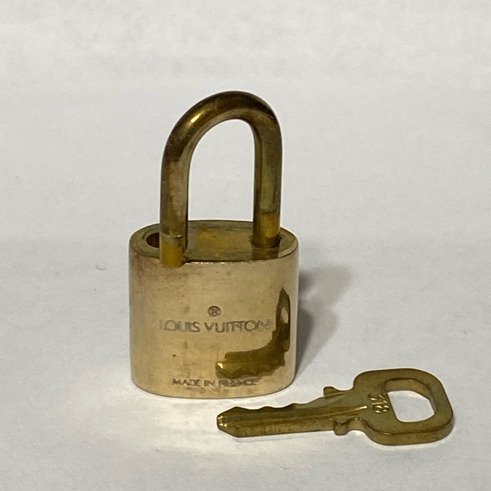 Louis Vuitton Gold Padlock and Key